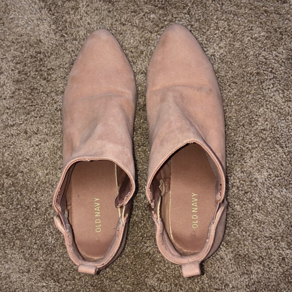 blush old navy booties